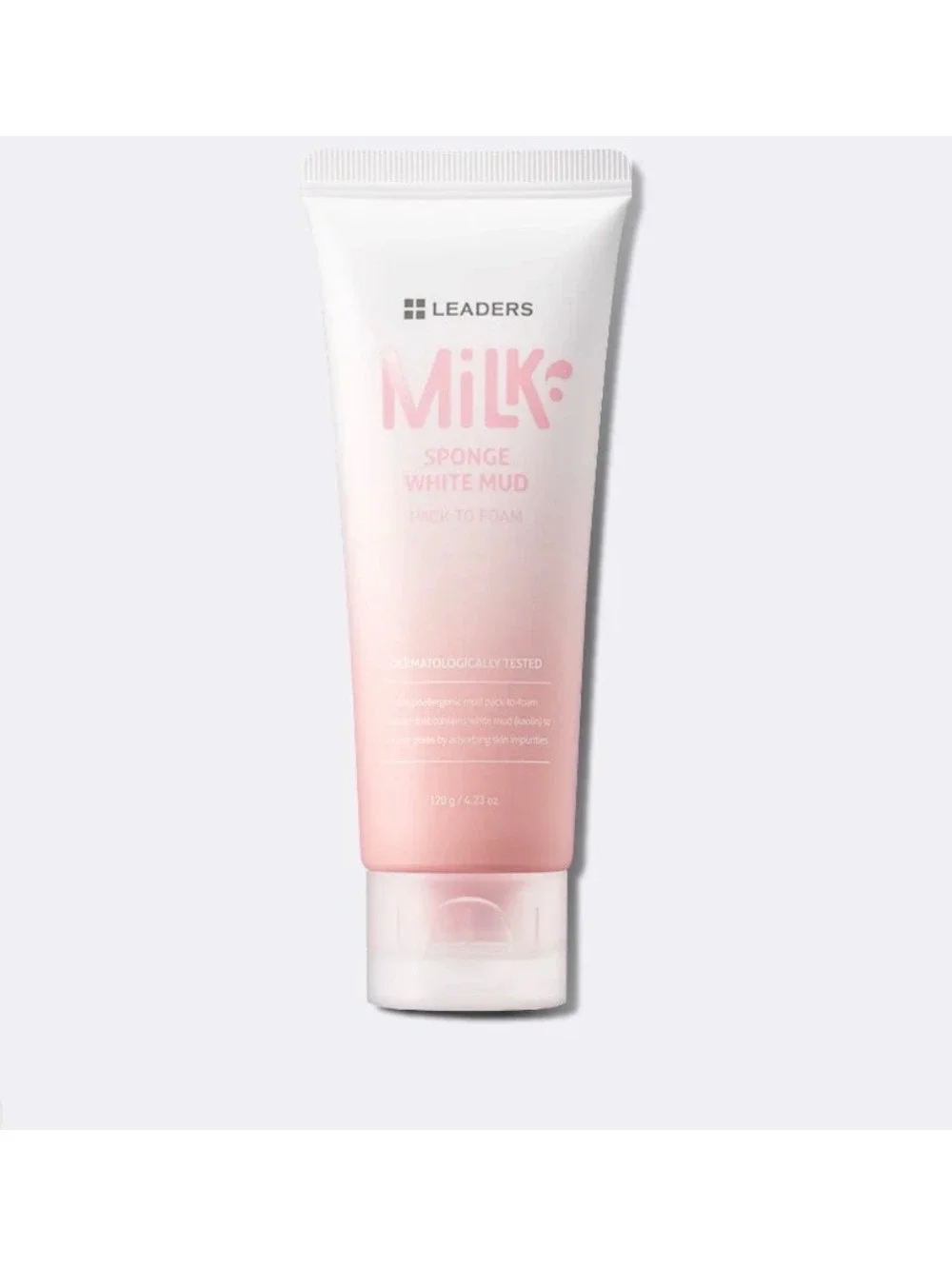 Leaders Milk Sponge White Mud Pack to Foam Cleanser 120g